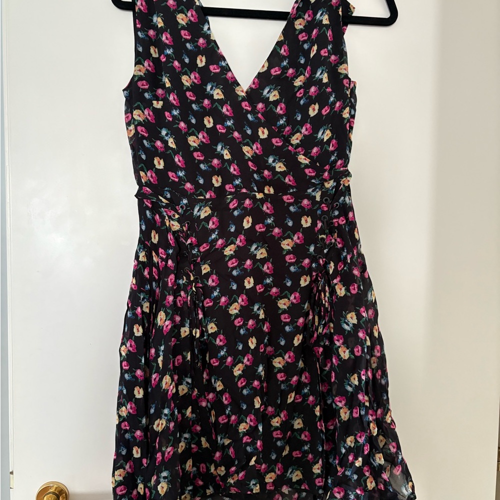 AllSaints Black Floral Dress (MILLER KUKIO)